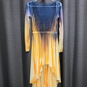 Orange Ombre Dance Dress